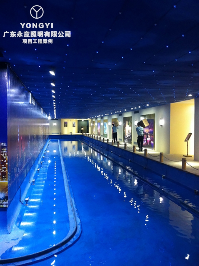 深圳市大族河山看樓通道照明工程